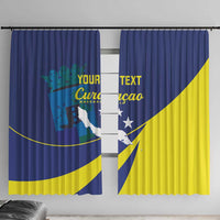 Custom Baseball Curacao Window Curtain Go Champions Korsou Curve Vibes - Wonder Print Shop