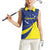 Custom Baseball Curacao Women Sleeveless Polo Shirt Go Champions Korsou Curve Vibes - Wonder Print Shop