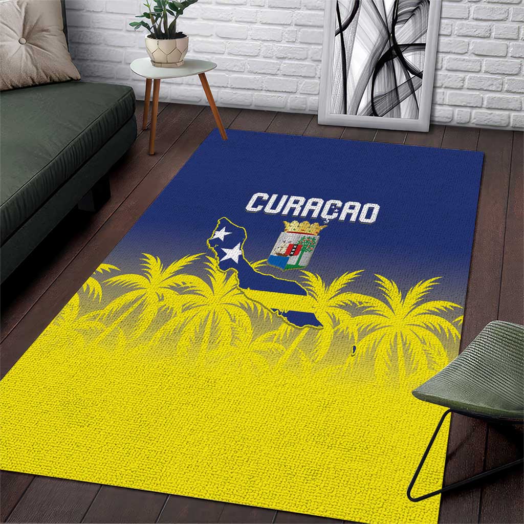 Baseball Curacao Area Rug 2025 Korsou de Palmbomen - Wonder Print Shop
