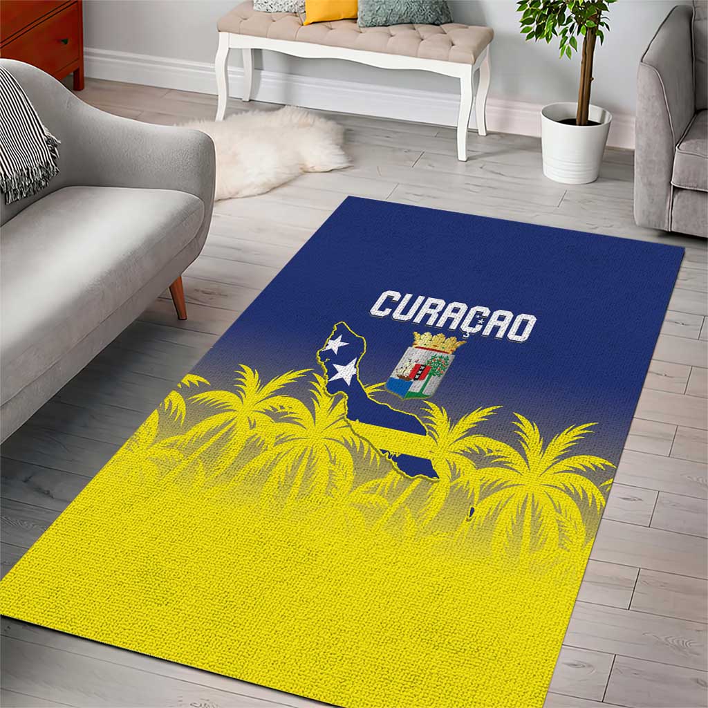 Baseball Curacao Area Rug 2025 Korsou de Palmbomen - Wonder Print Shop