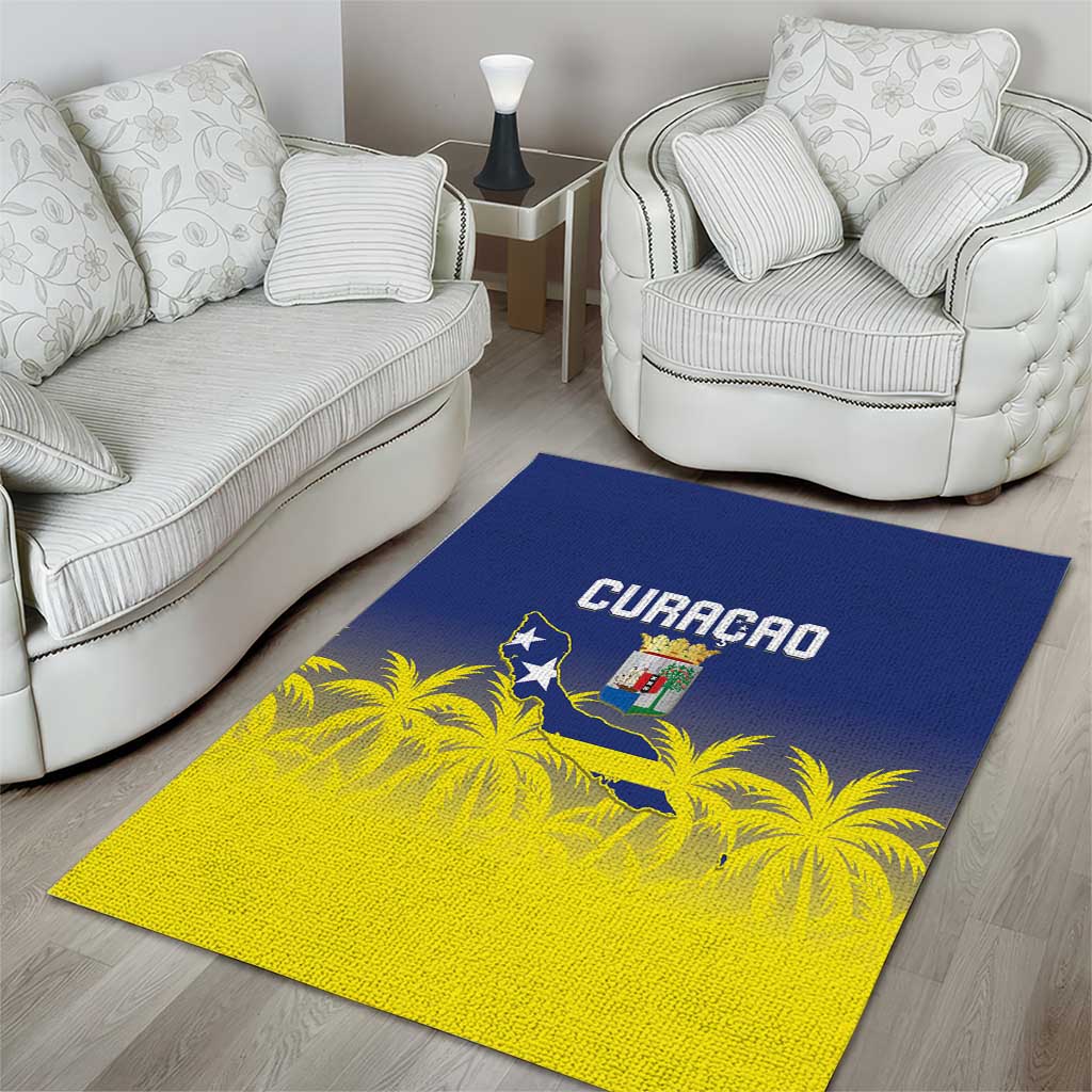 Baseball Curacao Area Rug 2025 Korsou de Palmbomen - Wonder Print Shop