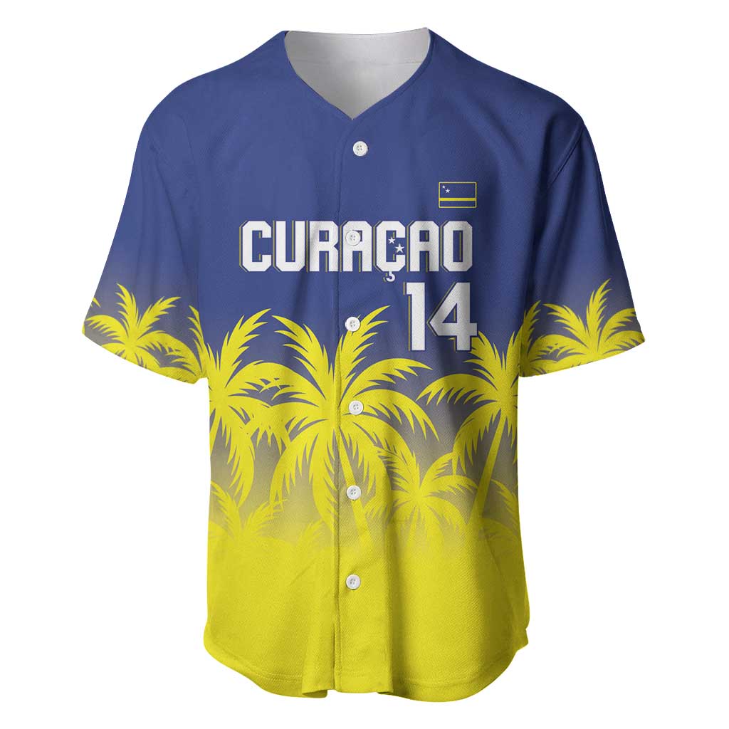 Custom Baseball Curacao Baseball Jersey 2025 Korsou de Palmbomen - Wonder Print Shop