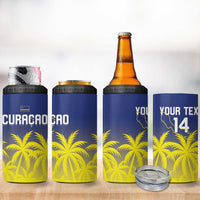 Custom Baseball Curacao 4 in 1 Can Cooler Tumbler 2025 Korsou de Palmbomen - Wonder Print Shop