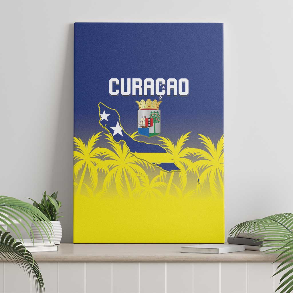 Baseball Curacao Canvas Wall Art 2025 Korsou de Palmbomen - Wonder Print Shop