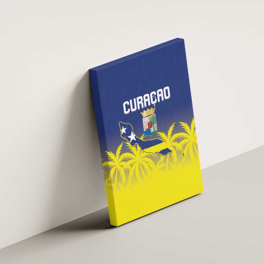 Baseball Curacao Canvas Wall Art 2025 Korsou de Palmbomen - Wonder Print Shop