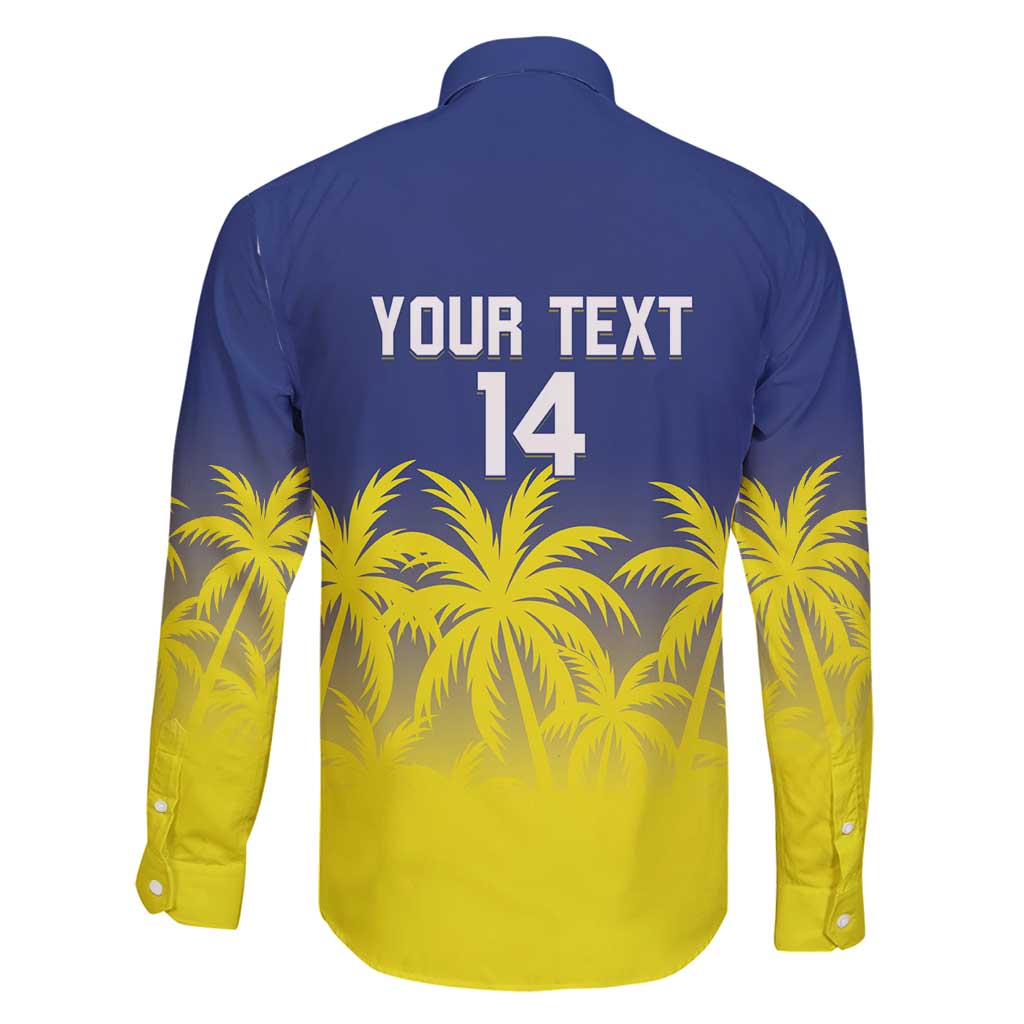 Custom Baseball Curacao Family Matching Long Sleeve Bodycon Dress and Hawaiian Shirt 2025 Korsou de Palmbomen - Wonder Print Shop