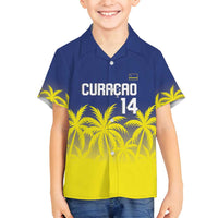 Custom Baseball Curacao Family Matching Long Sleeve Bodycon Dress and Hawaiian Shirt 2025 Korsou de Palmbomen - Wonder Print Shop