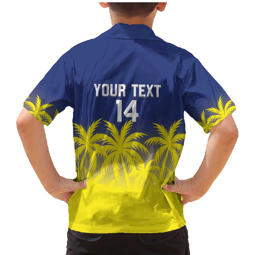 Custom Baseball Curacao Family Matching Mermaid Dress and Hawaiian Shirt 2025 Korsou de Palmbomen - Wonder Print Shop