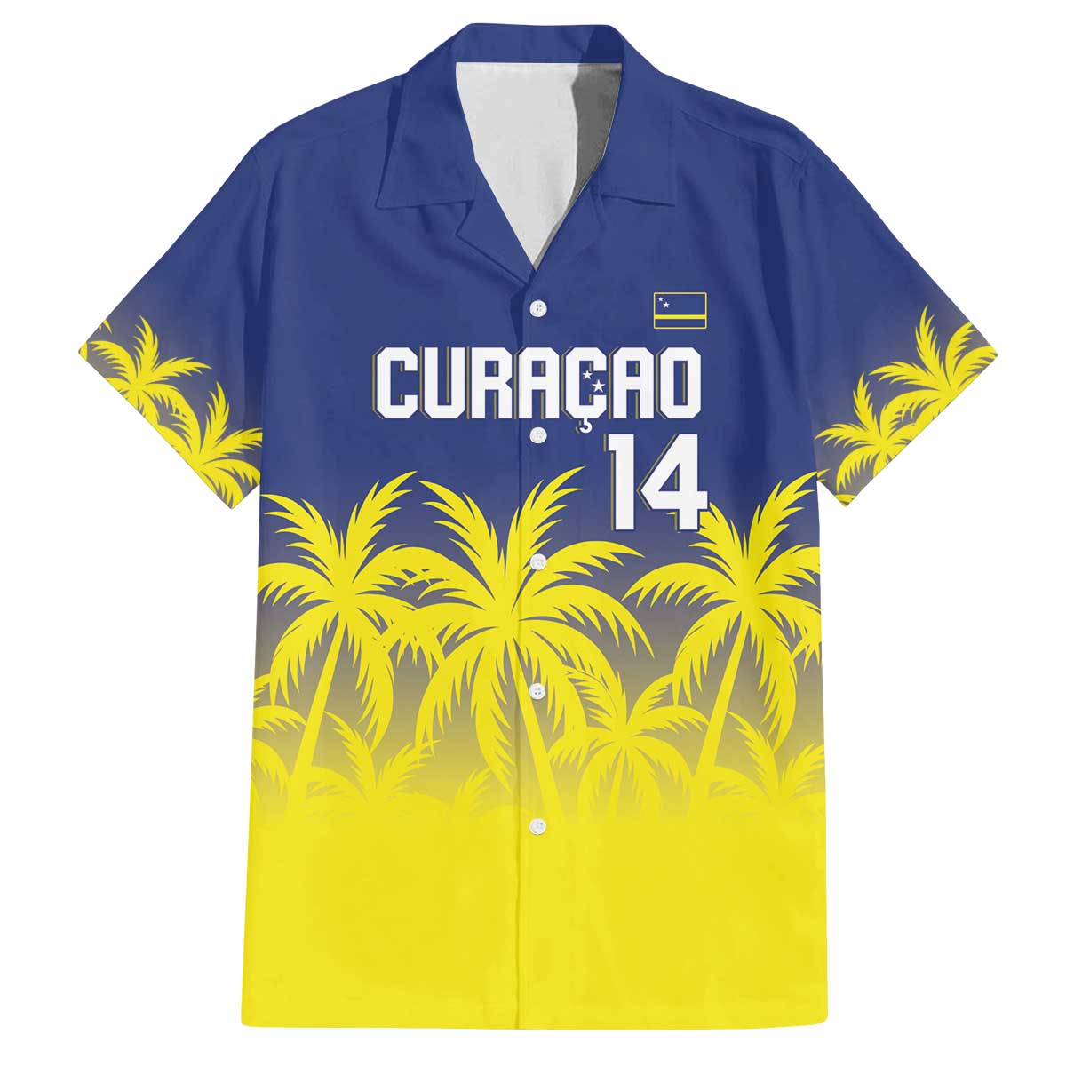 Custom Baseball Curacao Family Matching Off The Shoulder Long Sleeve Dress and Hawaiian Shirt 2025 Korsou de Palmbomen - Wonder Print Shop