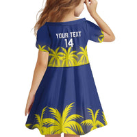 Custom Baseball Curacao Family Matching Off Shoulder Short Dress and Hawaiian Shirt 2025 Korsou de Palmbomen - Wonder Print Shop