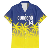 Custom Baseball Curacao Family Matching Puletasi and Hawaiian Shirt 2025 Korsou de Palmbomen - Wonder Print Shop