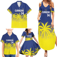 Custom Baseball Curacao Family Matching Summer Maxi Dress and Hawaiian Shirt 2025 Korsou de Palmbomen - Wonder Print Shop