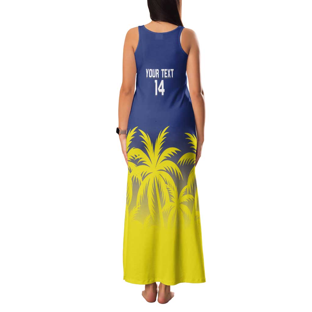 Custom Baseball Curacao Family Matching Tank Maxi Dress and Hawaiian Shirt 2025 Korsou de Palmbomen - Wonder Print Shop