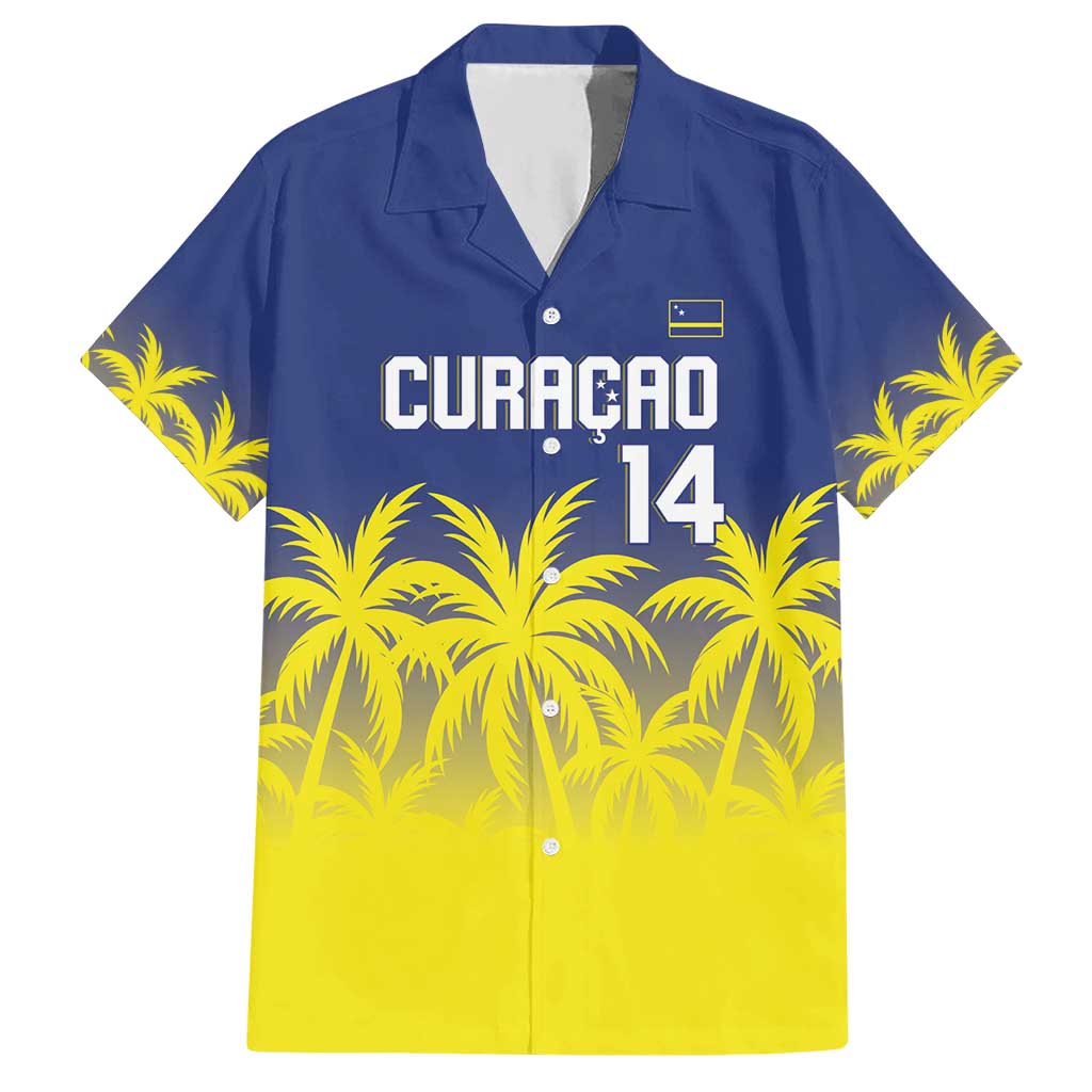 Custom Baseball Curacao Hawaiian Shirt 2025 Korsou de Palmbomen - Wonder Print Shop