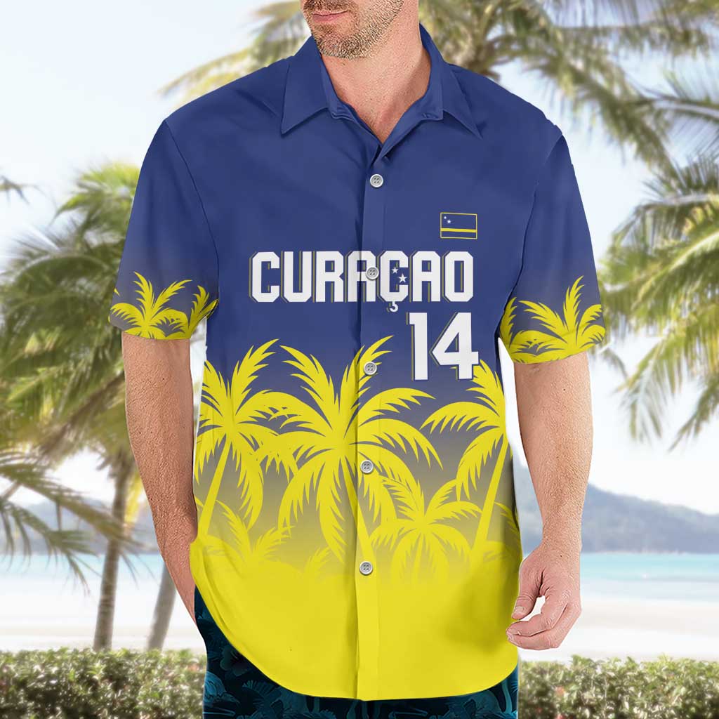 Custom Baseball Curacao Hawaiian Shirt 2025 Korsou de Palmbomen - Wonder Print Shop
