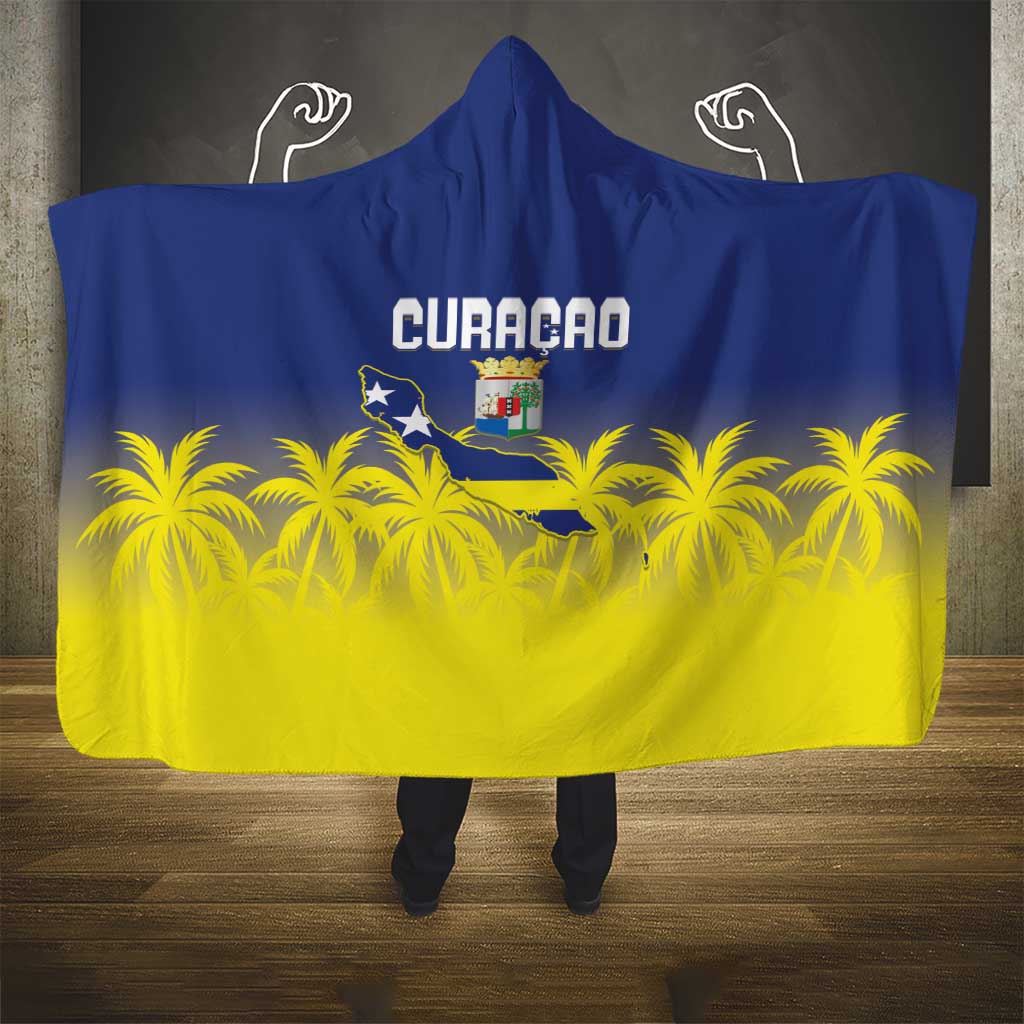 Baseball Curacao Hooded Blanket 2025 Korsou de Palmbomen - Wonder Print Shop