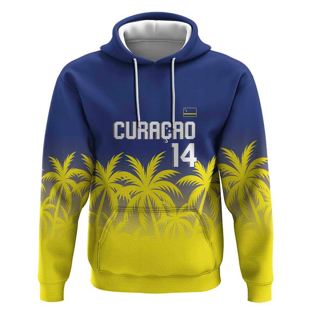 Custom Baseball Curacao Hoodie 2025 Korsou de Palmbomen - Wonder Print Shop
