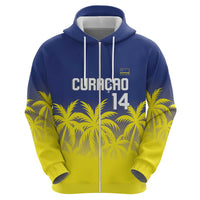 Custom Baseball Curacao Hoodie 2025 Korsou de Palmbomen - Wonder Print Shop