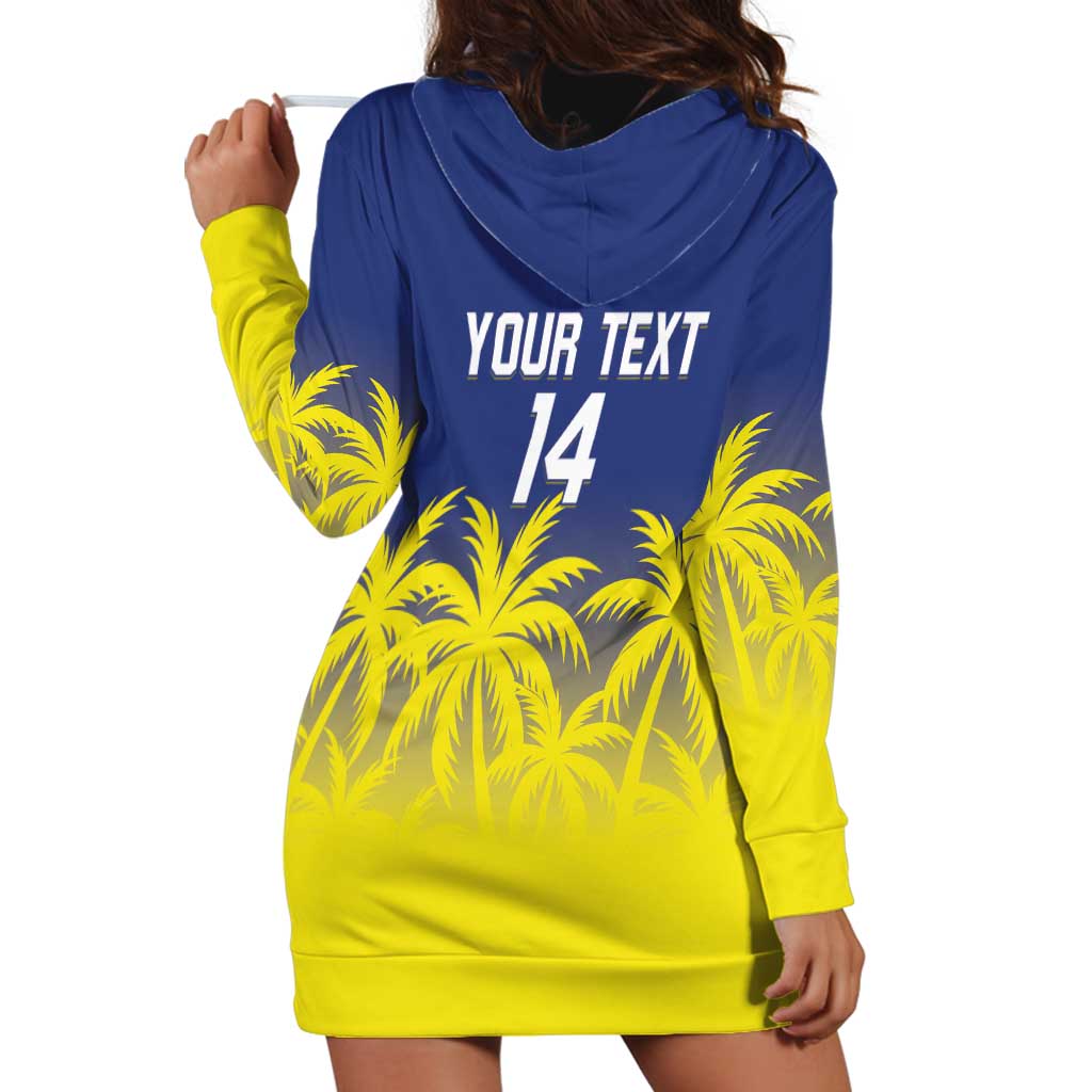 Custom Baseball Curacao Hoodie Dress 2025 Korsou de Palmbomen - Wonder Print Shop