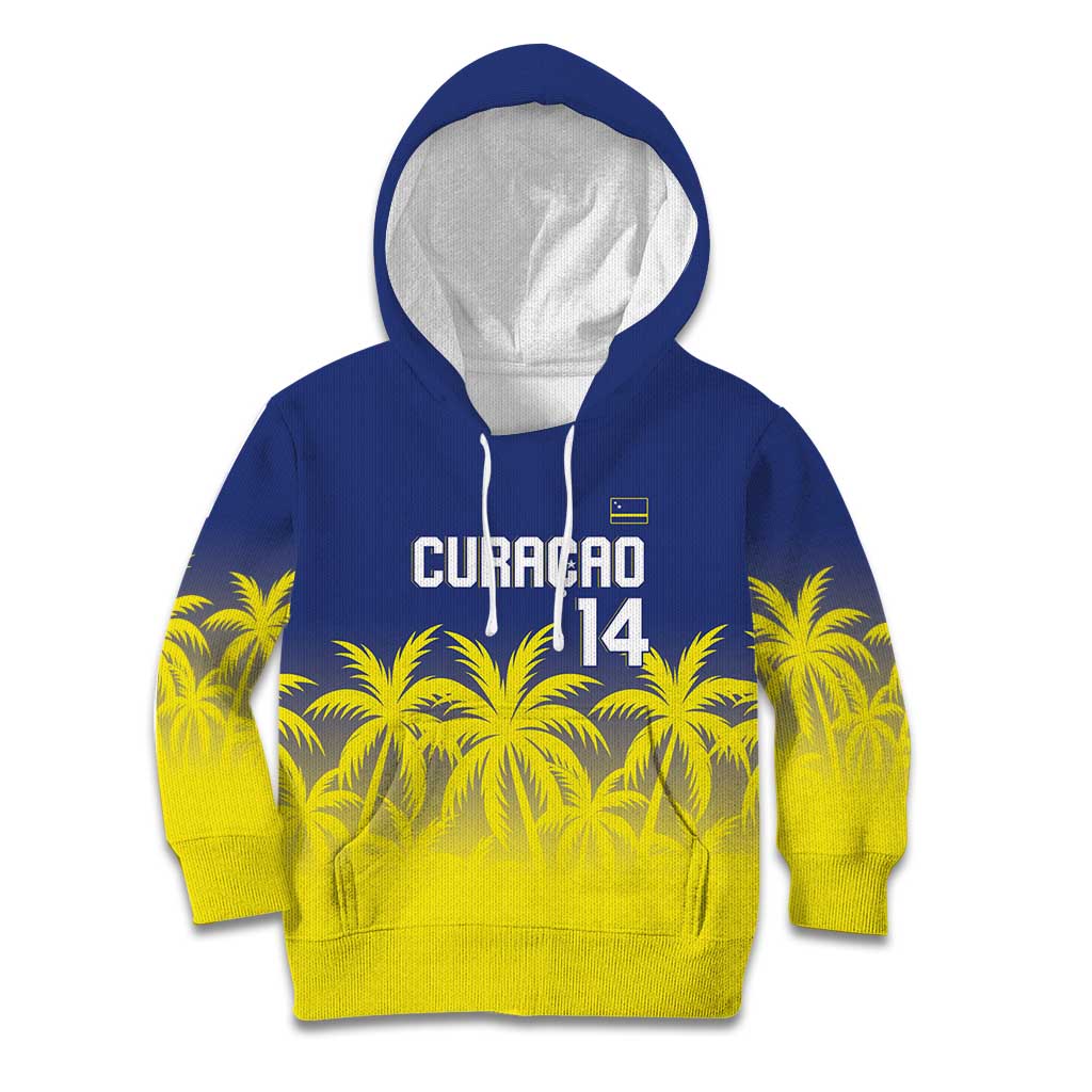 Custom Baseball Curacao Kid Hoodie 2025 Korsou de Palmbomen - Wonder Print Shop