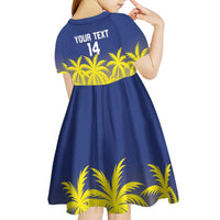 Custom Baseball Curacao Kid Short Sleeve Dress 2025 Korsou de Palmbomen - Wonder Print Shop