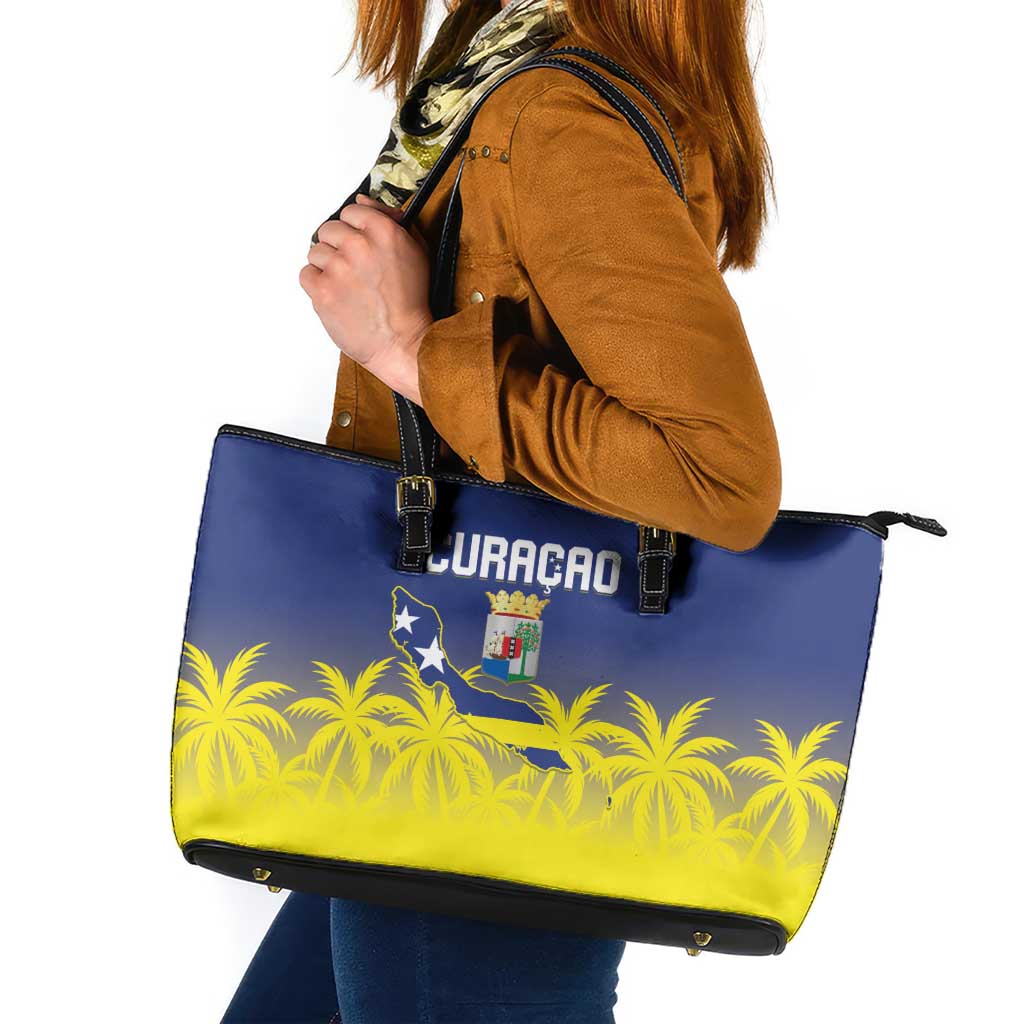 Baseball Curacao Leather Tote Bag 2025 Korsou de Palmbomen - Wonder Print Shop