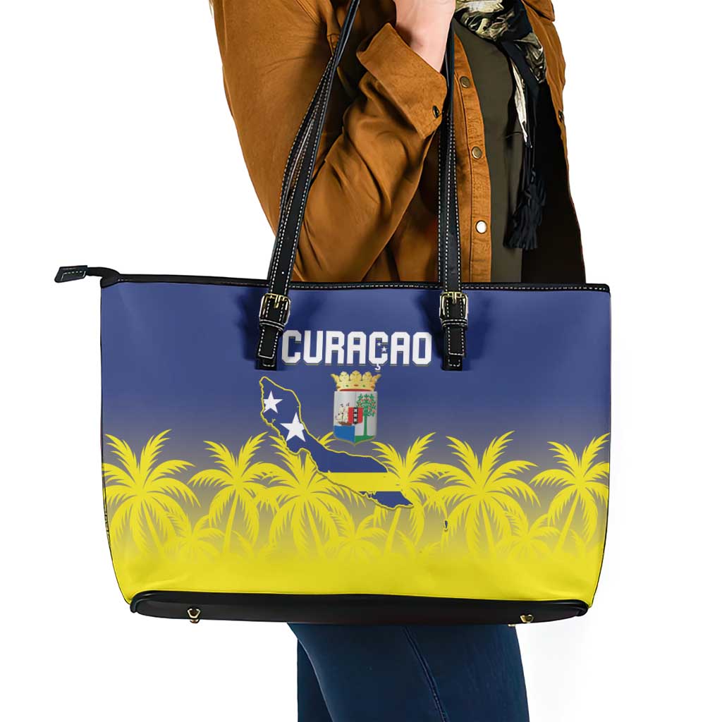 Baseball Curacao Leather Tote Bag 2025 Korsou de Palmbomen - Wonder Print Shop