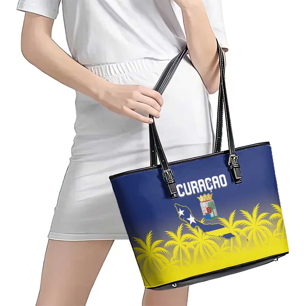 Baseball Curacao Leather Tote Bag 2025 Korsou de Palmbomen - Wonder Print Shop