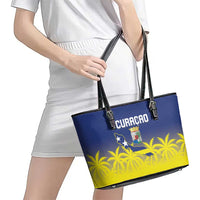 Baseball Curacao Leather Tote Bag 2025 Korsou de Palmbomen - Wonder Print Shop