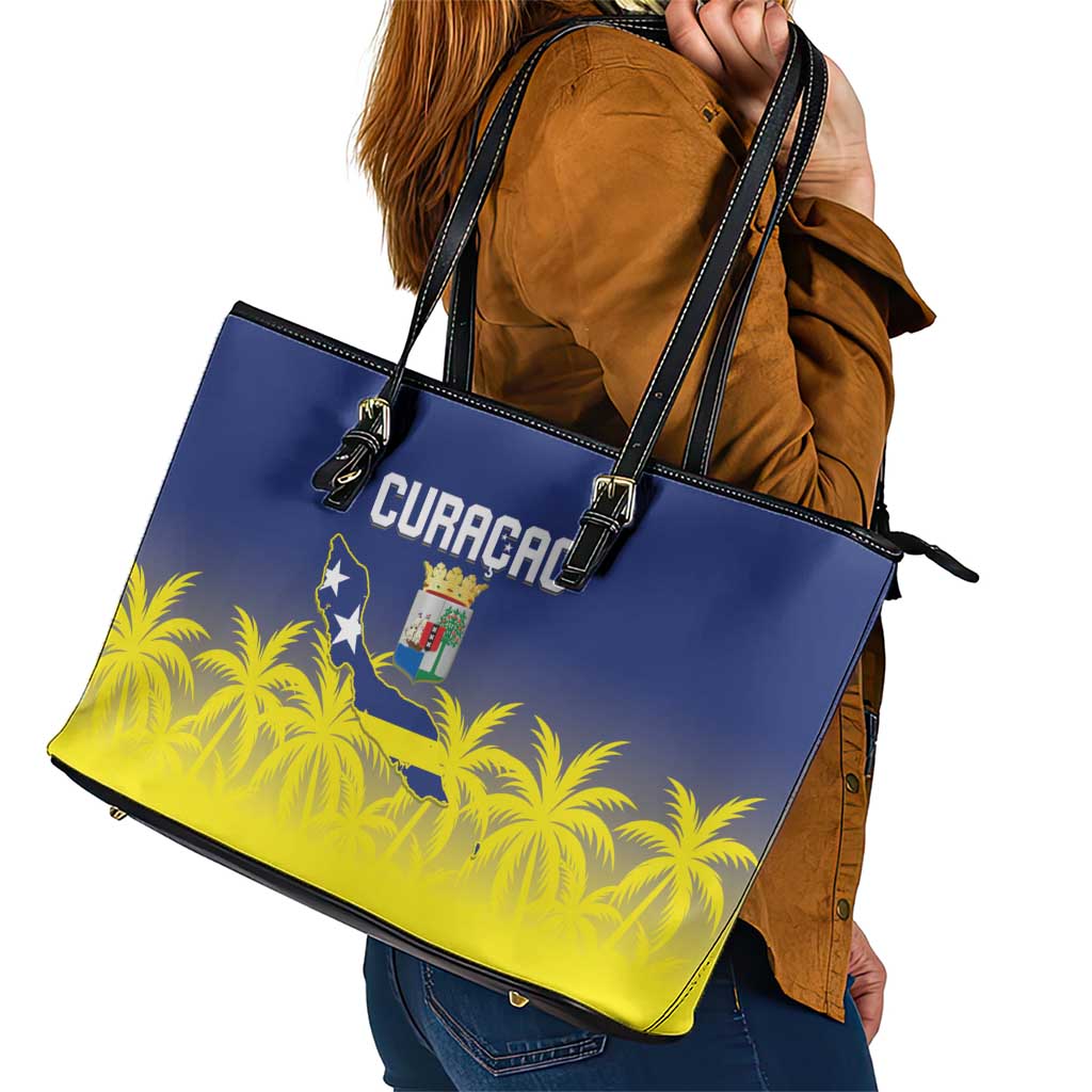 Baseball Curacao Leather Tote Bag 2025 Korsou de Palmbomen - Wonder Print Shop