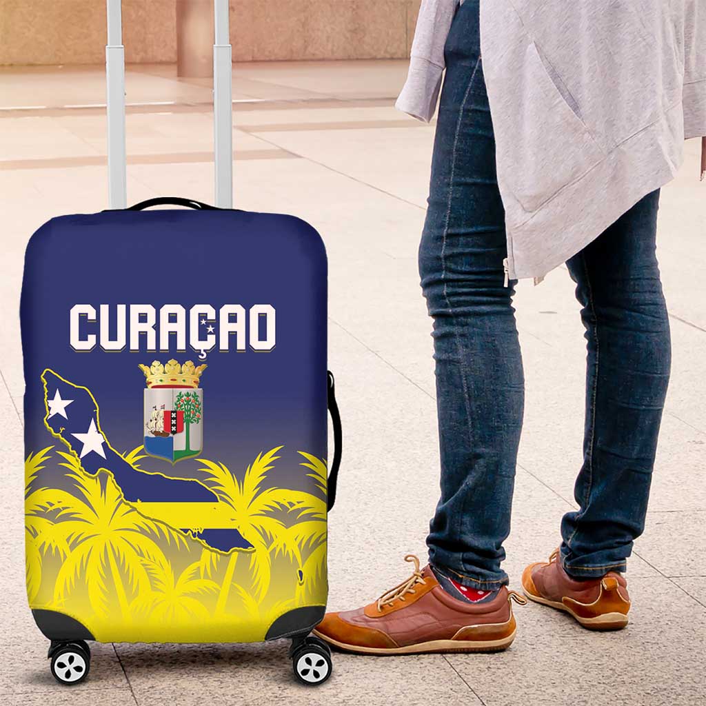 Baseball Curacao Luggage Cover 2025 Korsou de Palmbomen - Wonder Print Shop