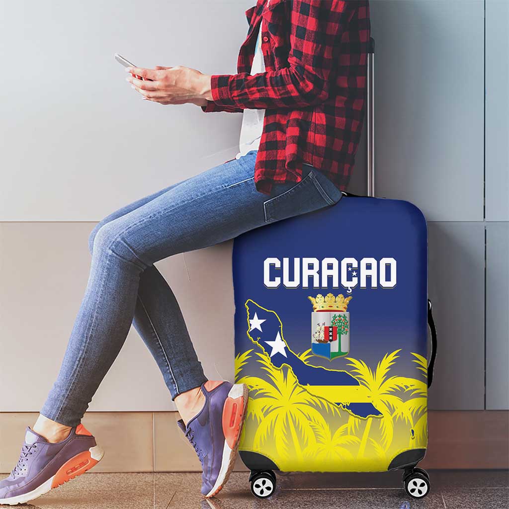 Baseball Curacao Luggage Cover 2025 Korsou de Palmbomen - Wonder Print Shop
