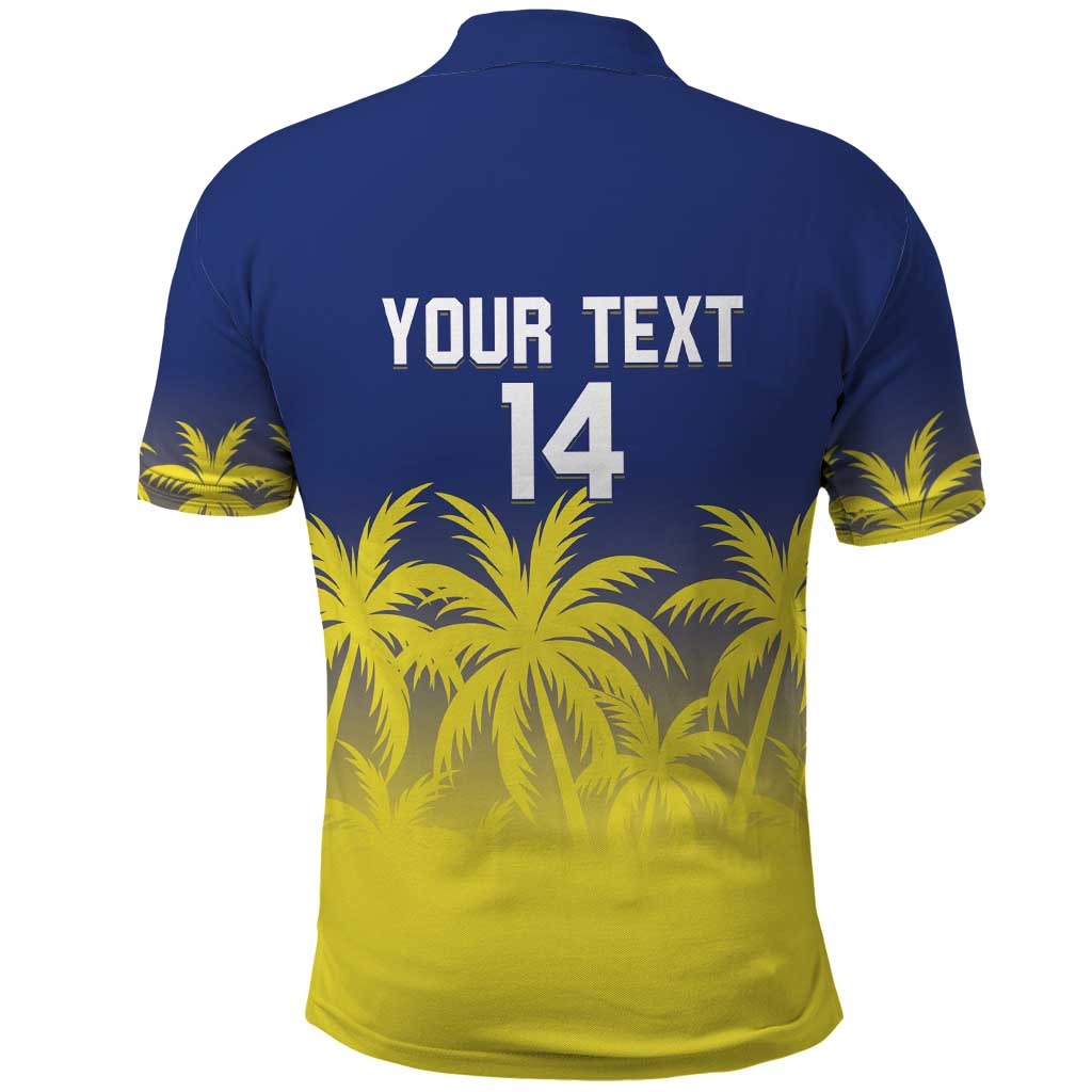 Custom Baseball Curacao Polo Shirt 2025 Korsou de Palmbomen - Wonder Print Shop
