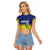Custom Baseball Curacao Raglan Cropped T Shirt 2025 Korsou de Palmbomen - Wonder Print Shop