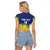 Custom Baseball Curacao Raglan Cropped T Shirt 2025 Korsou de Palmbomen - Wonder Print Shop