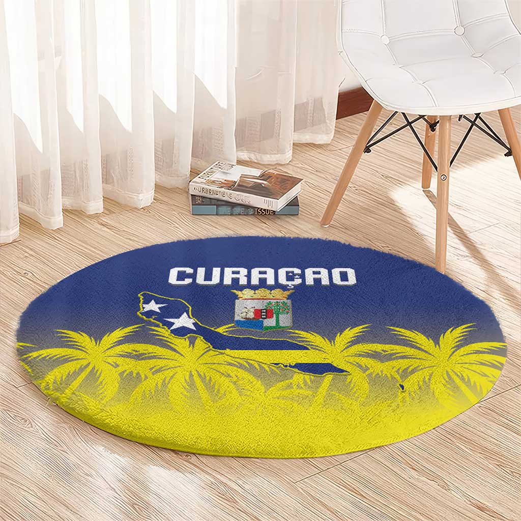 Baseball Curacao Round Carpet 2025 Korsou de Palmbomen - Wonder Print Shop