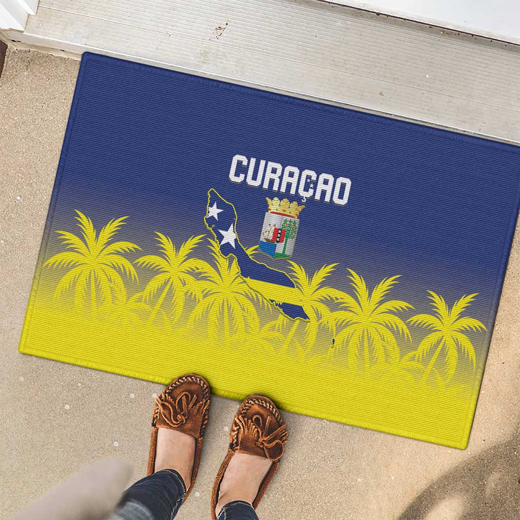 Baseball Curacao Rubber Doormat 2025 Korsou de Palmbomen - Wonder Print Shop