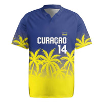 Custom Baseball Curacao Rugby Jersey 2025 Korsou de Palmbomen - Wonder Print Shop