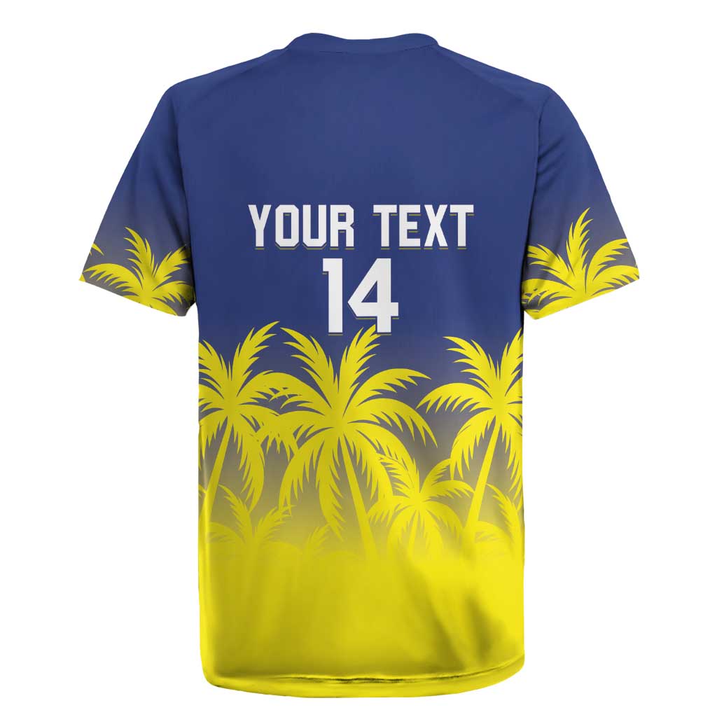 Custom Baseball Curacao Rugby Jersey 2025 Korsou de Palmbomen - Wonder Print Shop