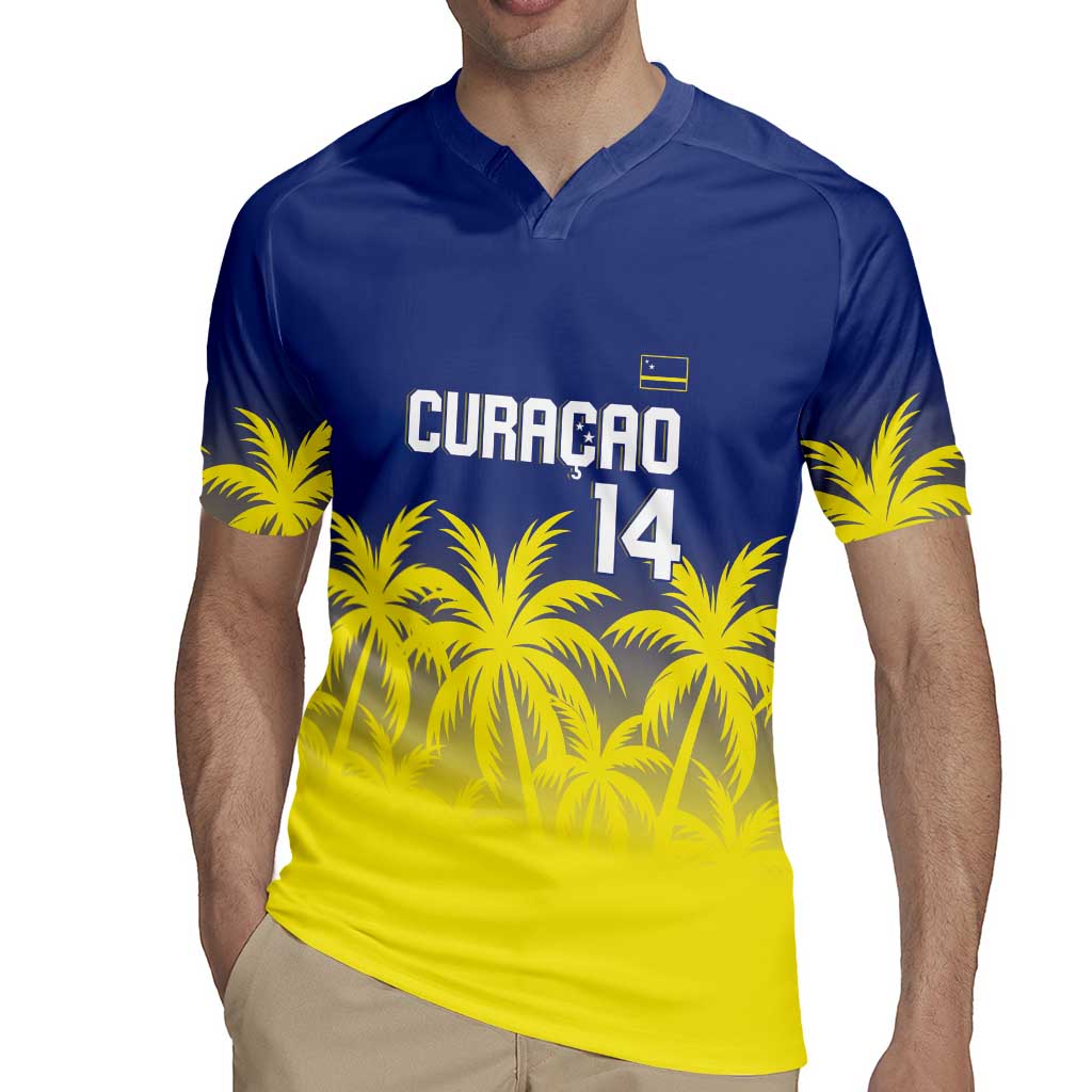 Custom Baseball Curacao Rugby Jersey 2025 Korsou de Palmbomen - Wonder Print Shop