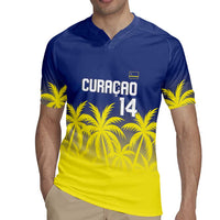 Custom Baseball Curacao Rugby Jersey 2025 Korsou de Palmbomen - Wonder Print Shop