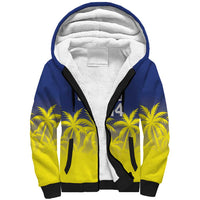 Custom Baseball Curacao Sherpa Hoodie 2025 Korsou de Palmbomen - Wonder Print Shop