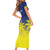 Custom Baseball Curacao Short Sleeve Bodycon Dress 2025 Korsou de Palmbomen - Wonder Print Shop