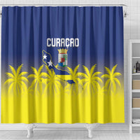 Baseball Curacao Shower Curtain 2025 Korsou de Palmbomen - Wonder Print Shop