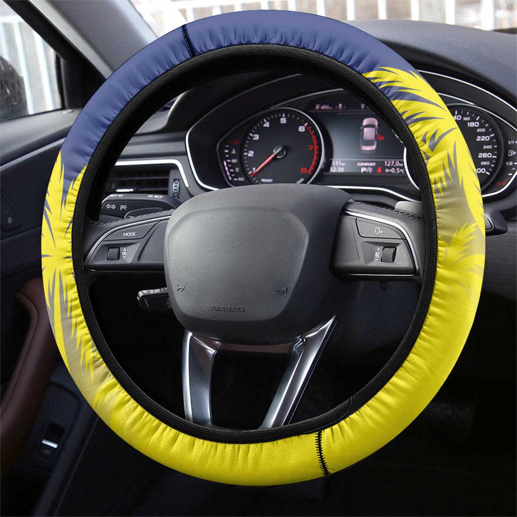 Baseball Curacao Steering Wheel Cover 2025 Korsou de Palmbomen - Wonder Print Shop