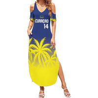 Custom Baseball Curacao Summer Maxi Dress 2025 Korsou de Palmbomen - Wonder Print Shop