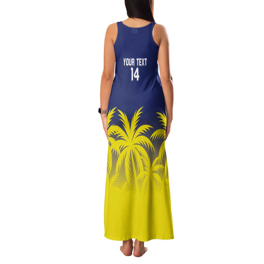 Custom Baseball Curacao Tank Maxi Dress 2025 Korsou de Palmbomen - Wonder Print Shop