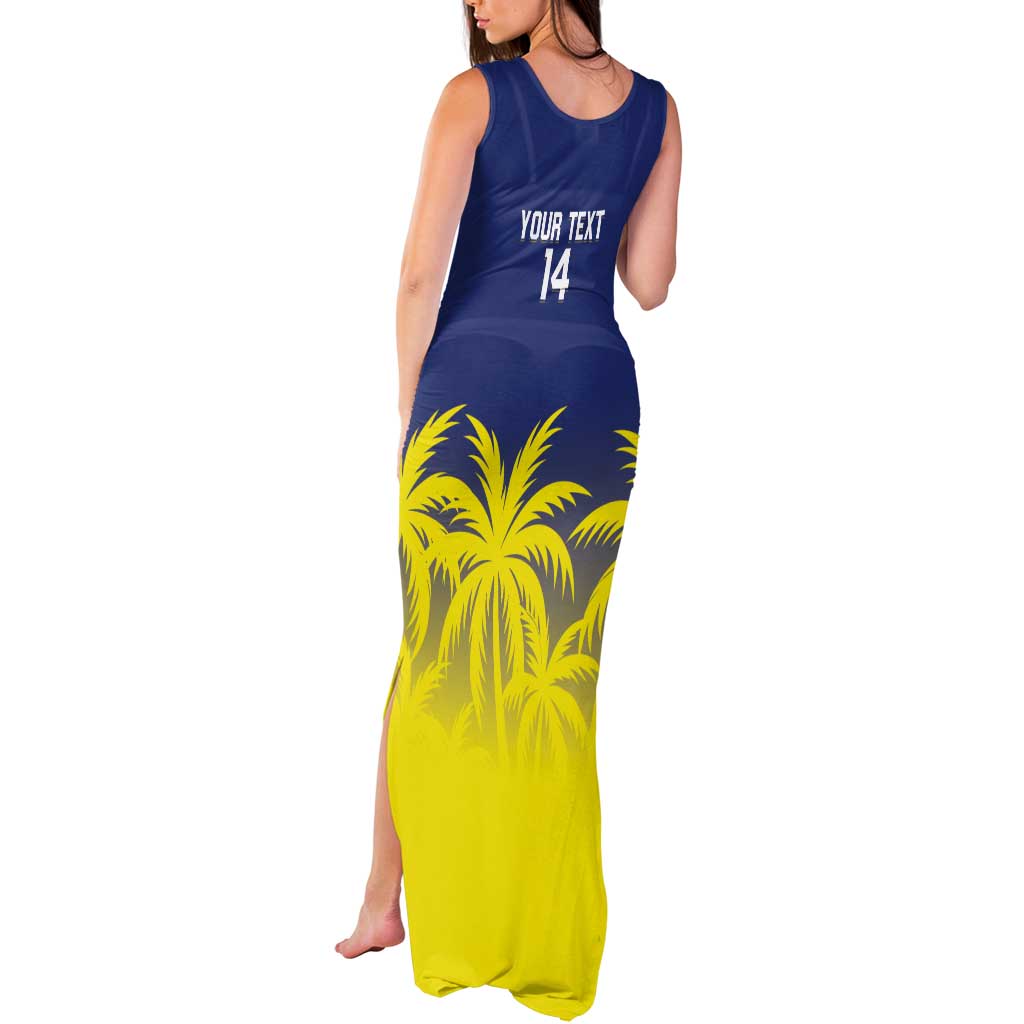 Custom Baseball Curacao Tank Maxi Dress 2025 Korsou de Palmbomen - Wonder Print Shop
