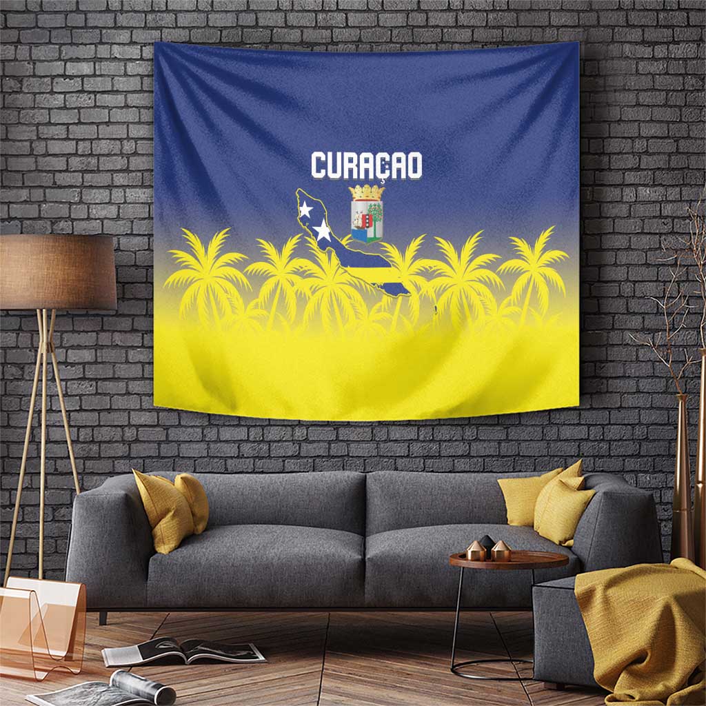 Baseball Curacao Tapestry 2025 Korsou de Palmbomen - Wonder Print Shop
