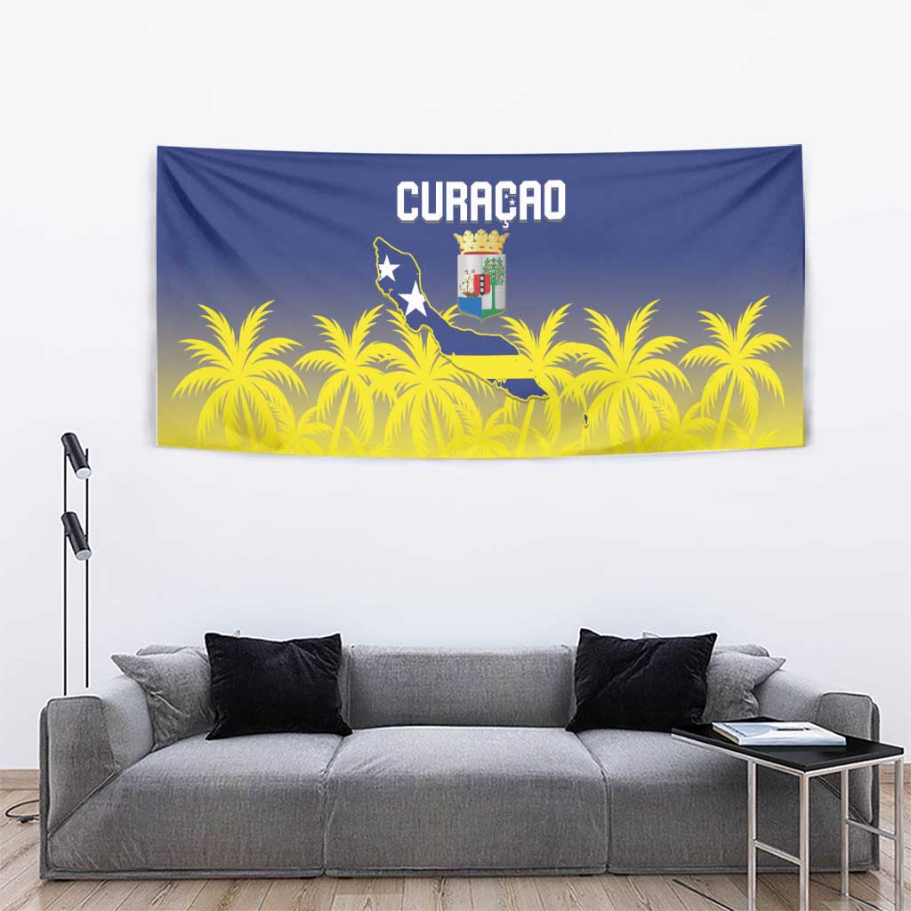 Baseball Curacao Tapestry 2025 Korsou de Palmbomen - Wonder Print Shop